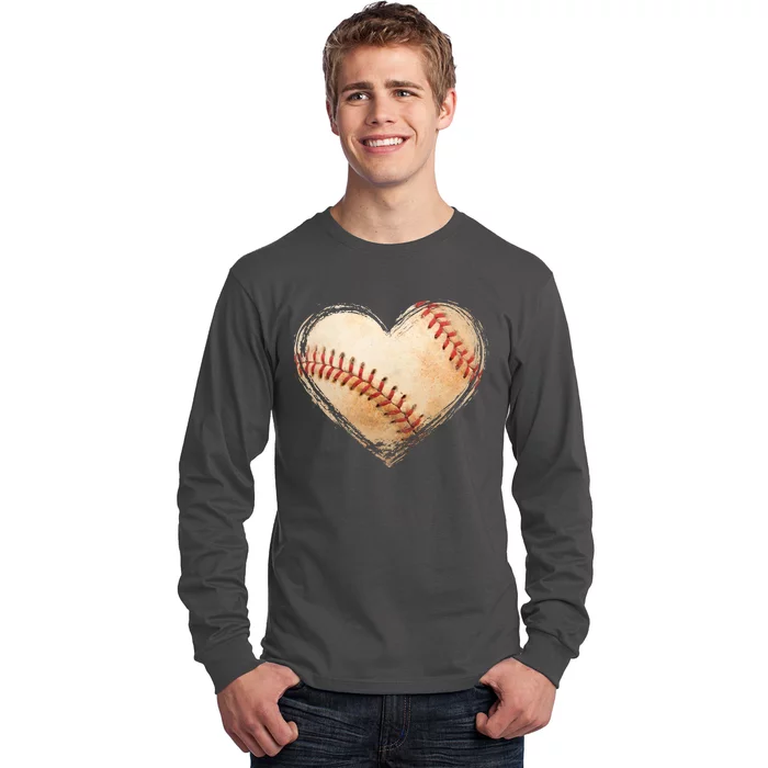 Vintage Baseball Lover Long Sleeve Shirt