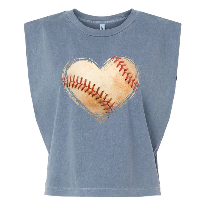 Vintage Baseball Lover Garment-Dyed Women's Muscle Tee