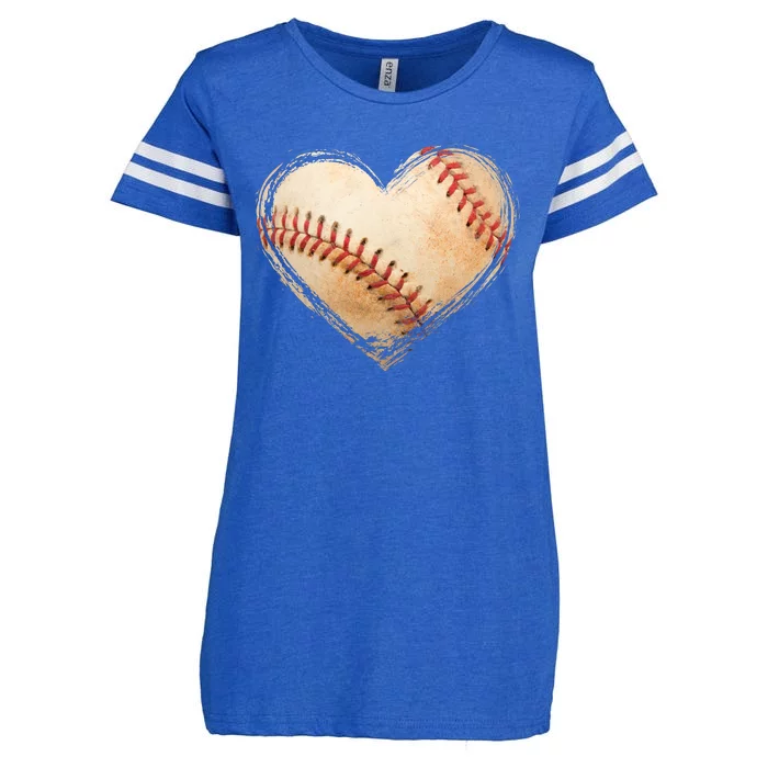 Vintage Baseball Lover Enza Ladies Jersey Football T-Shirt