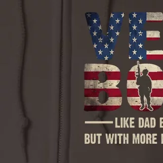 Vet Bod Like A Dad Bod But With More Knee Pain Veteran Full Zip Hoodie