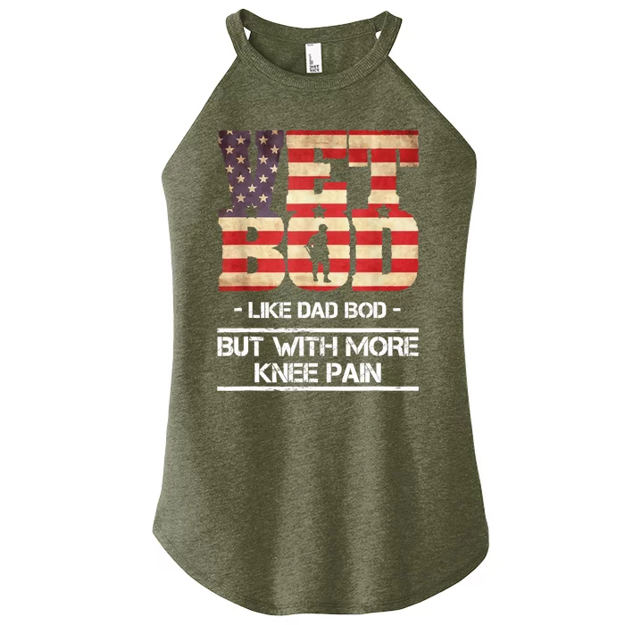 Vet Bod Like Dad Bod But With More Knee Pain Women’s Perfect Tri Rocker Tank