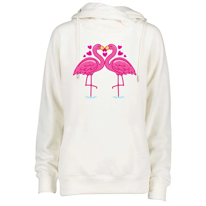 Valentines Bird Lover Gift Womens Funnel Neck Pullover Hood