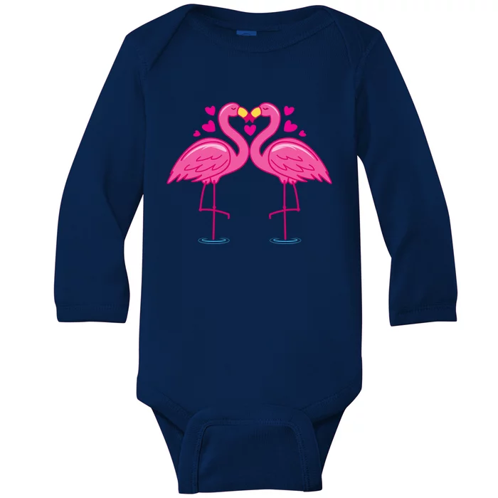 Valentines Bird Lover Gift Baby Long Sleeve Bodysuit