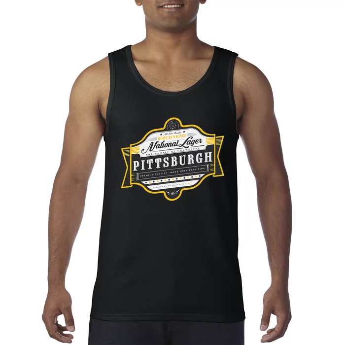 Vintage Beer Label Pittsburgh Tank Top