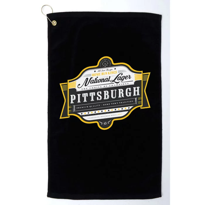 Vintage Beer Label Pittsburgh Platinum Collection Golf Towel