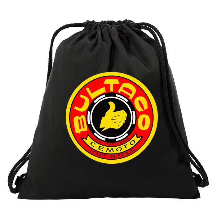 Vintage Bultaco Motorcycle Drawstring Bag