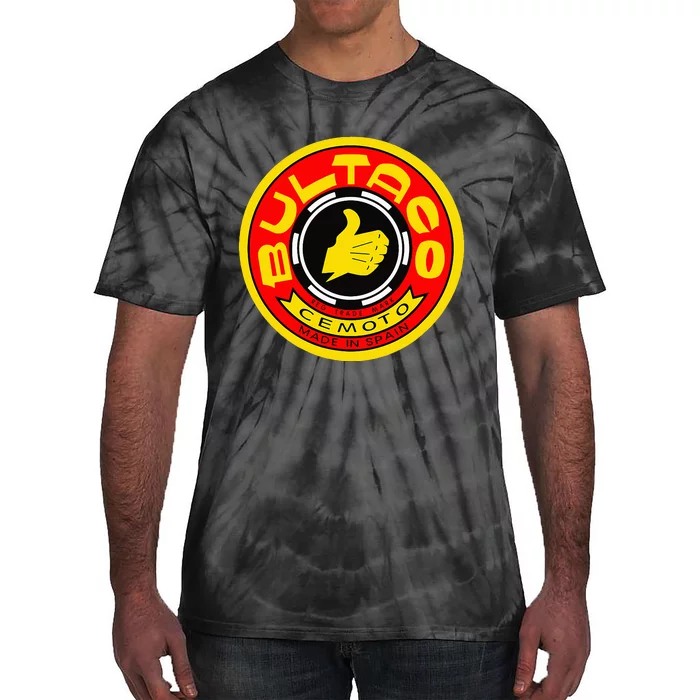 Vintage Bultaco Motorcycle Tie-Dye T-Shirt