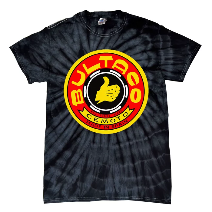 Vintage Bultaco Motorcycle Tie-Dye T-Shirt