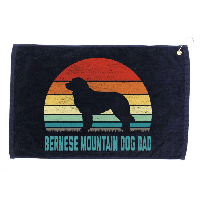 Vintage Bernese Mountain Dog Dad Gift Dog Lover Gift Grommeted Golf Towel