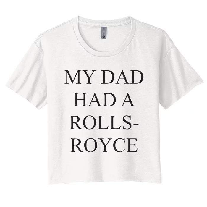 Victoria Beckham My Dad Had A Rolls Royce Women's Crop Top Tee