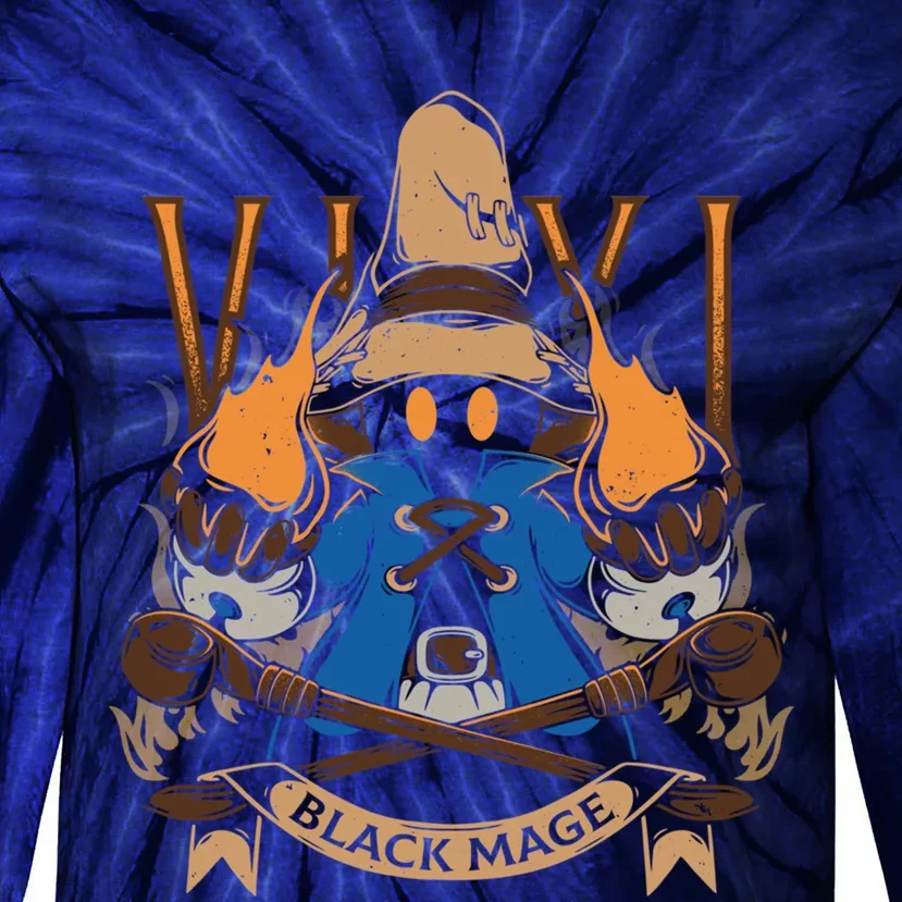 Vivi Black Mage Tie-Dye Long Sleeve Shirt