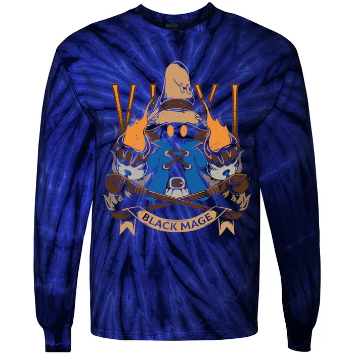 Vivi Black Mage Tie-Dye Long Sleeve Shirt