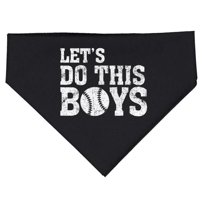 Vintage Baseball Mom Lets Do This USA-Made Doggie Bandana