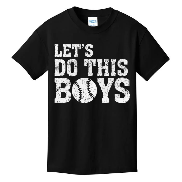 Vintage Baseball Mom Lets Do This Kids T-Shirt