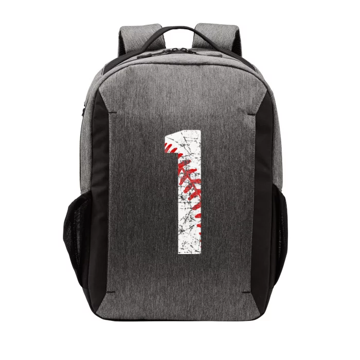 Vintage Baseball Mom 1 Jersey Baseball Jersey Number 1 Vector Backpack