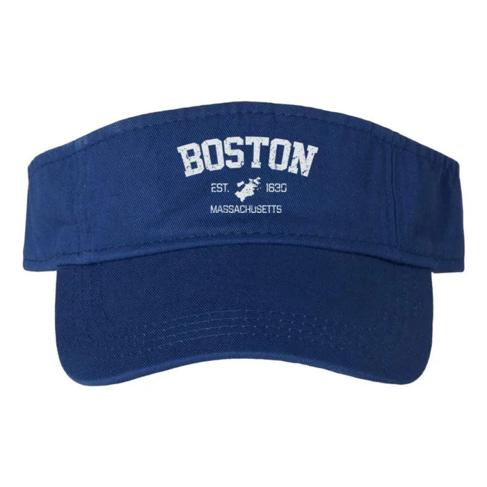 Vintage Boston Massachusetts Est 1630 Souvenir Gift Valucap Bio-Washed Visor