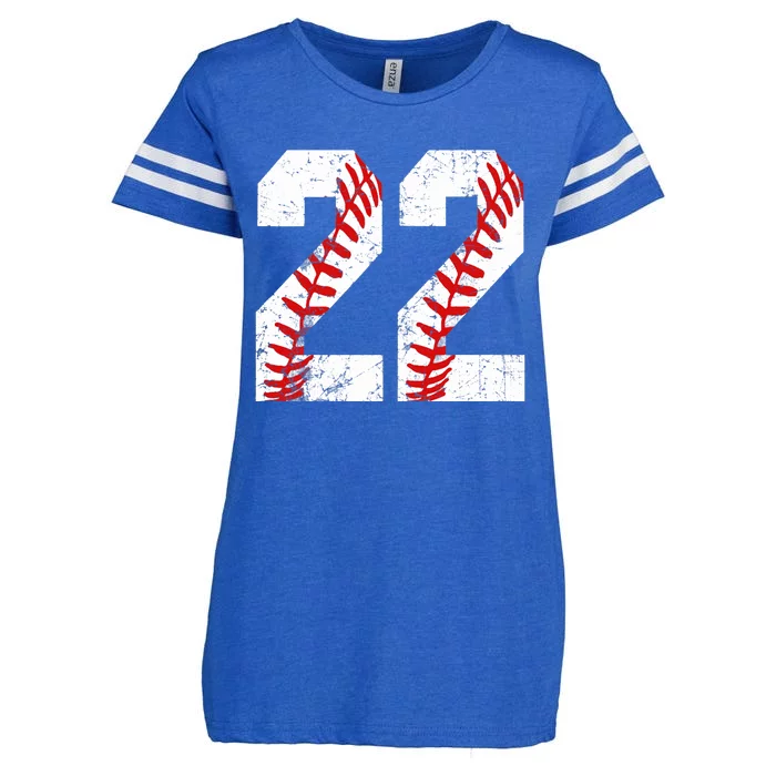 Vintage Baseball Mom #22 Jersey Baseball Favorite Player Tank Top Enza Ladies Jersey Football T-Shirt