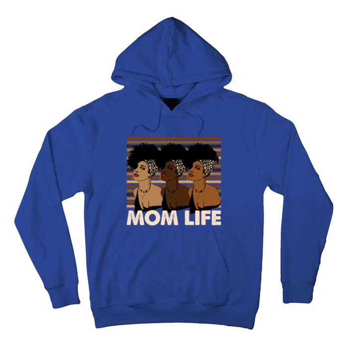 Vinatge Black Mom Queen Melanin Afro Mama Mothers Day Cool Gift Hoodie