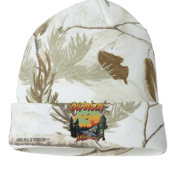 Vintage Branson Missouri Nature Mountain Hiking Souvenir Kati - 12in Camo Beanie