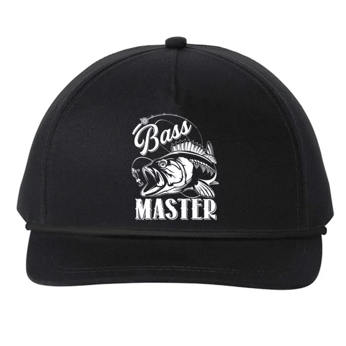 Vintage Bass Master Fishing Pro Snapback Five-Panel Rope Hat