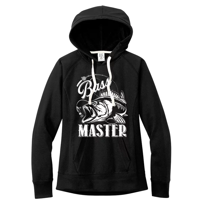 Vintage Bass Master Fishing Pro Women's Fleece Hoodie