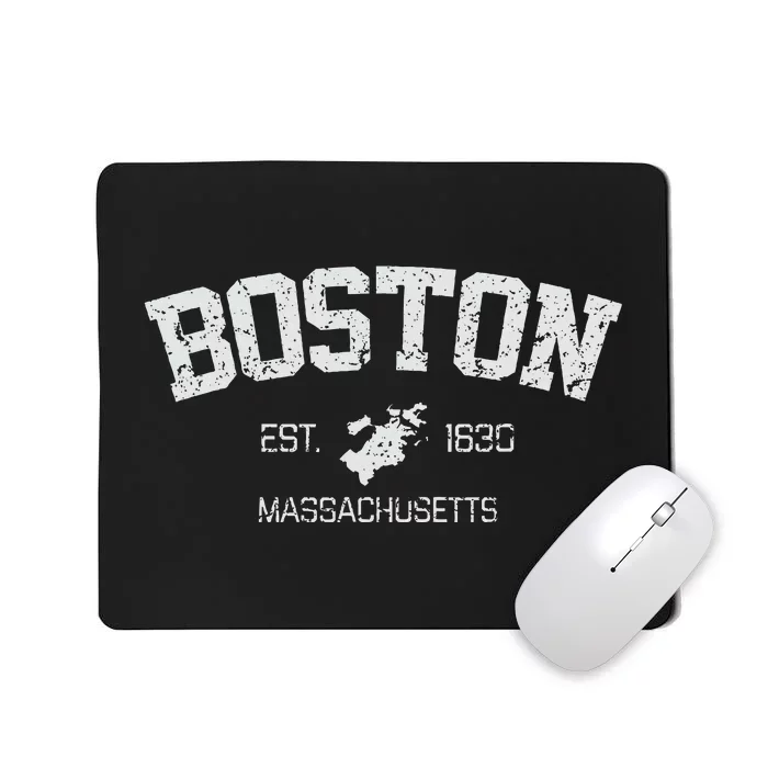 Vintage Boston Massachusetts Est. 1630 Souvenir Gift Mousepad