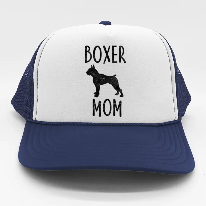 Vintage Boxer Mom Gift Dog Owner Boxer Mother Trucker Hat