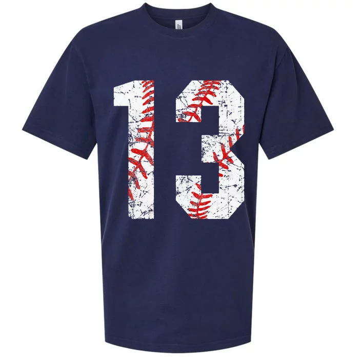 Vintage Baseball Mom 13 Jersey Baseball Favorite Player Sueded Cloud Jersey T-Shirt