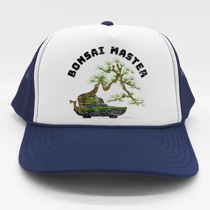 Vintage Bonsai Master Bonsai Tree Trucker Hat