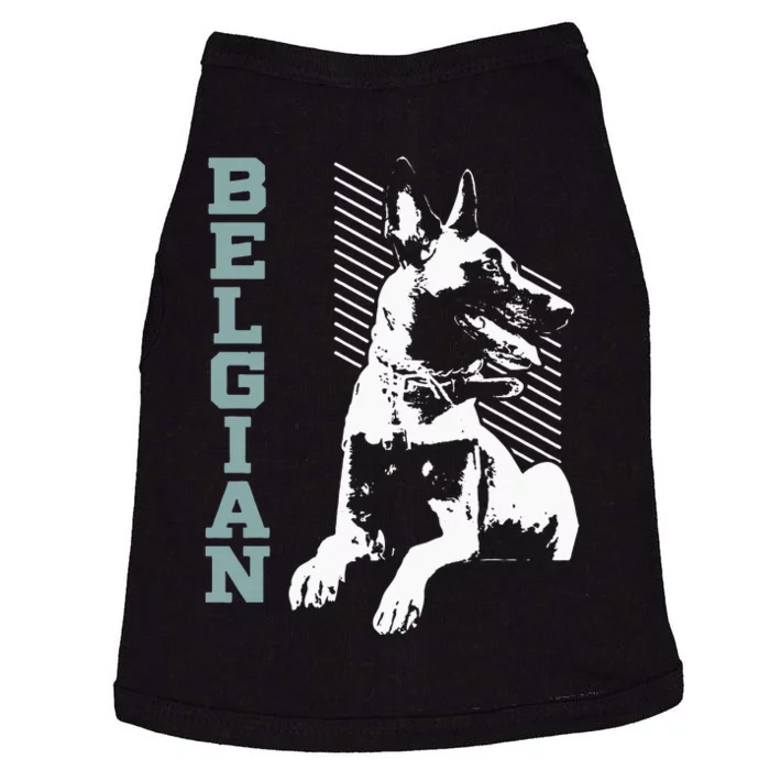 Vintage Belgian Malinois T Design Dog Lovers Gift Doggie Tank