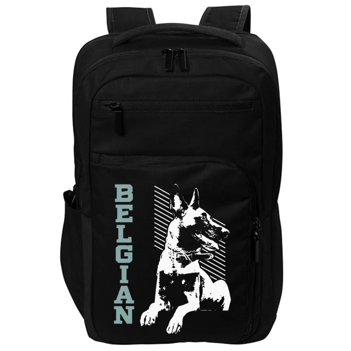 Vintage Belgian Malinois T Design Dog Lovers Gift Impact Tech Backpack