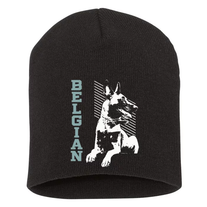 Vintage Belgian Malinois T Design Dog Lovers Gift Short Acrylic Beanie