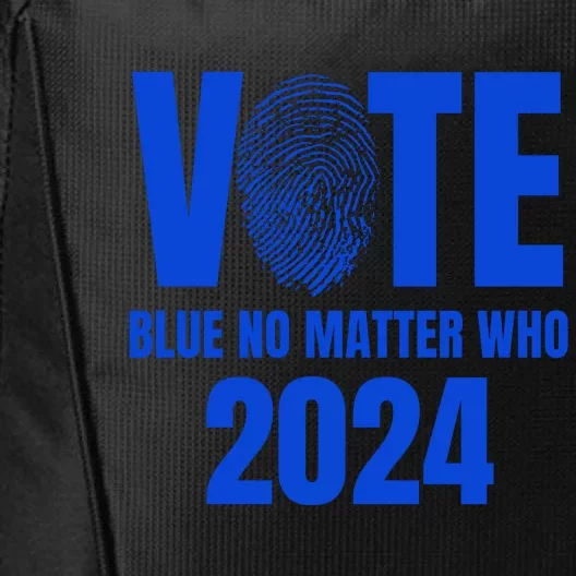 Vote Blue No Matter Who 2024 City Backpack