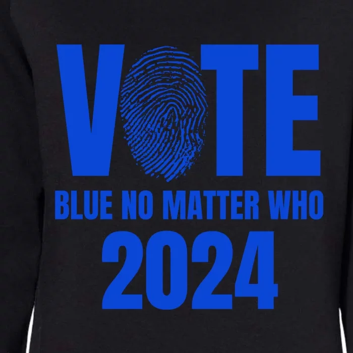 Vote Blue No Matter Who 2024 Womens California Wash Sweatshirt