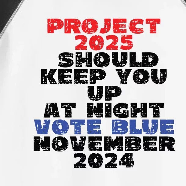 Vote Blue November 2024 Election Project 2025 Biden Democrat Toddler Fine Jersey T-Shirt