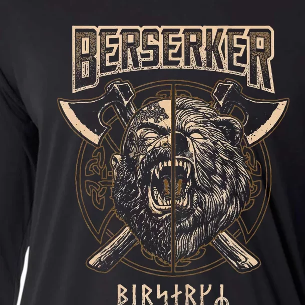 Viking Berserker Norse Pagan Bear Warrior Cooling Performance Long Sleeve Crew