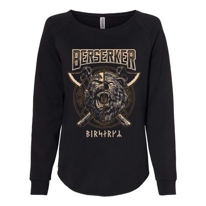 Viking Berserker Norse Pagan Bear Warrior Womens California Wash Sweatshirt