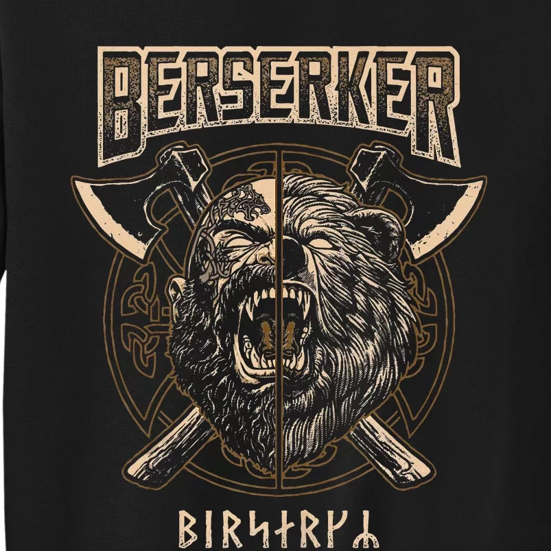 Viking Berserker Norse Pagan Bear Warrior Tall Sweatshirt