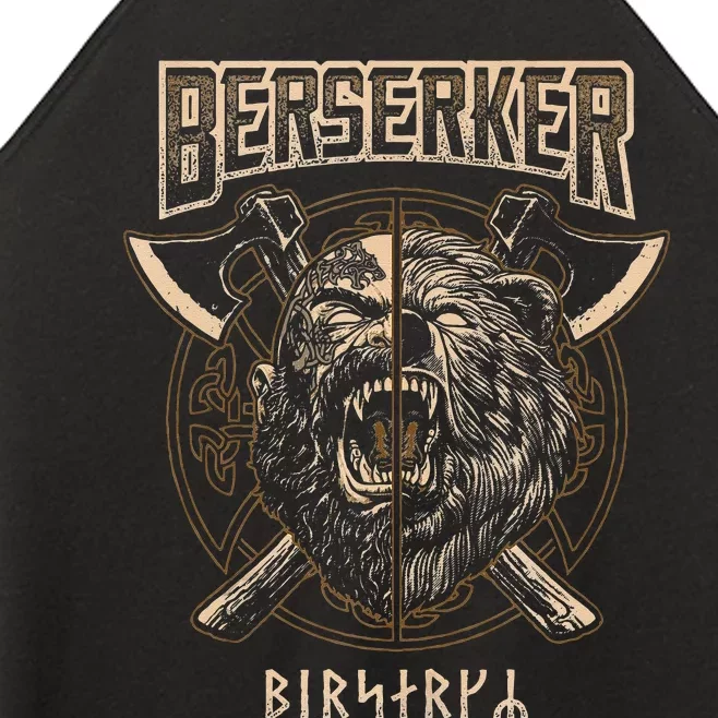 Viking Berserker Norse Pagan Bear Warrior Women’s Perfect Tri Rocker Tank