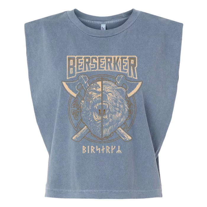 Viking Berserker Norse Pagan Bear Warrior Garment-Dyed Women's Muscle Tee