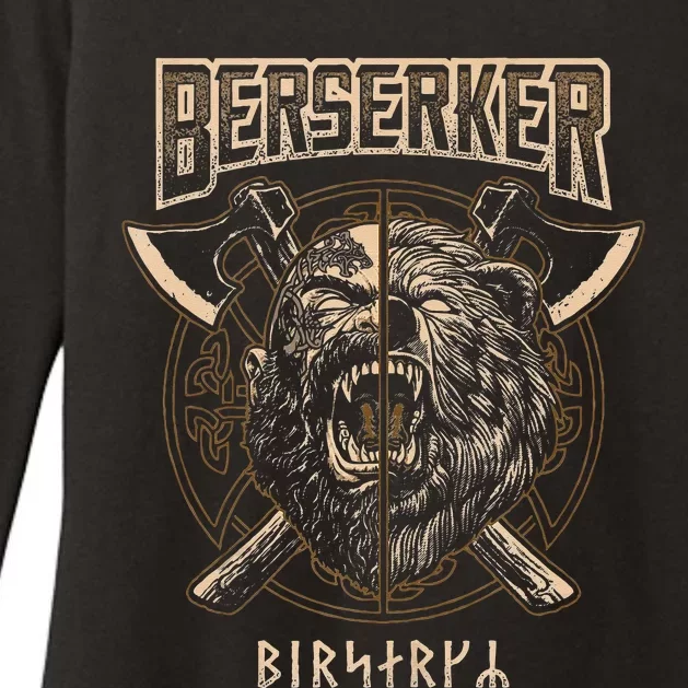 Viking Berserker Norse Pagan Bear Warrior Womens CVC Long Sleeve Shirt