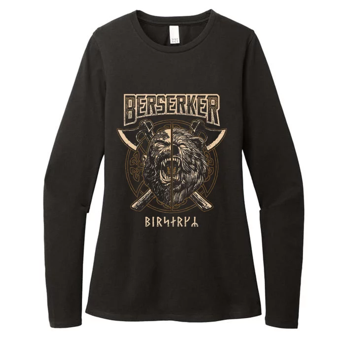 Viking Berserker Norse Pagan Bear Warrior Womens CVC Long Sleeve Shirt