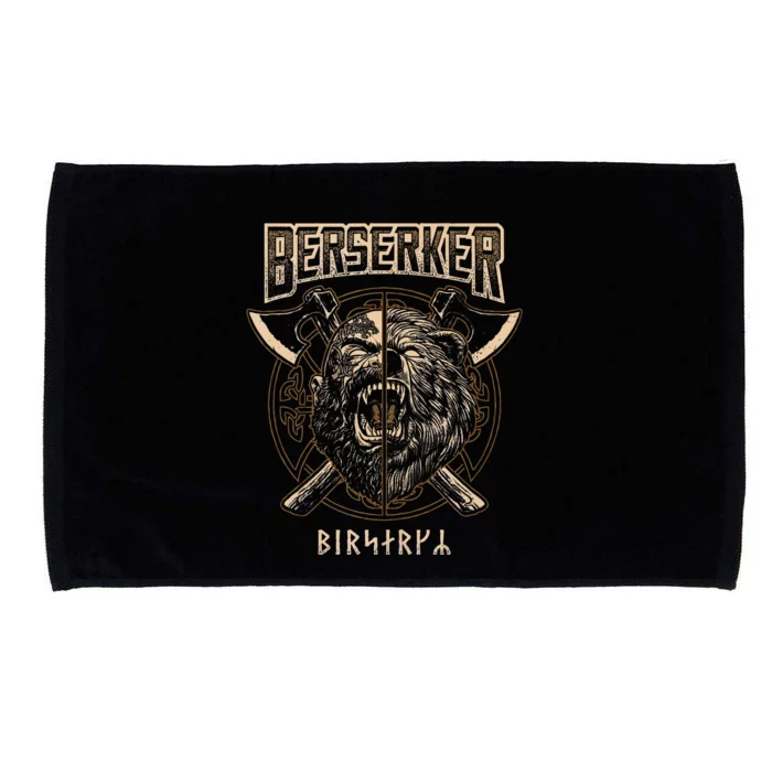 Viking Berserker Norse Pagan Bear Warrior Microfiber Hand Towel