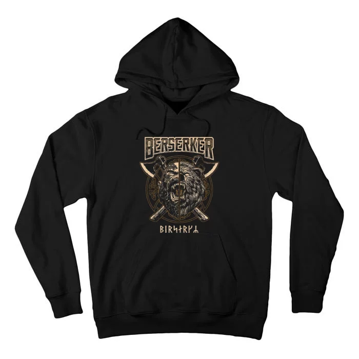 Viking Berserker Norse Pagan Bear Warrior Tall Hoodie