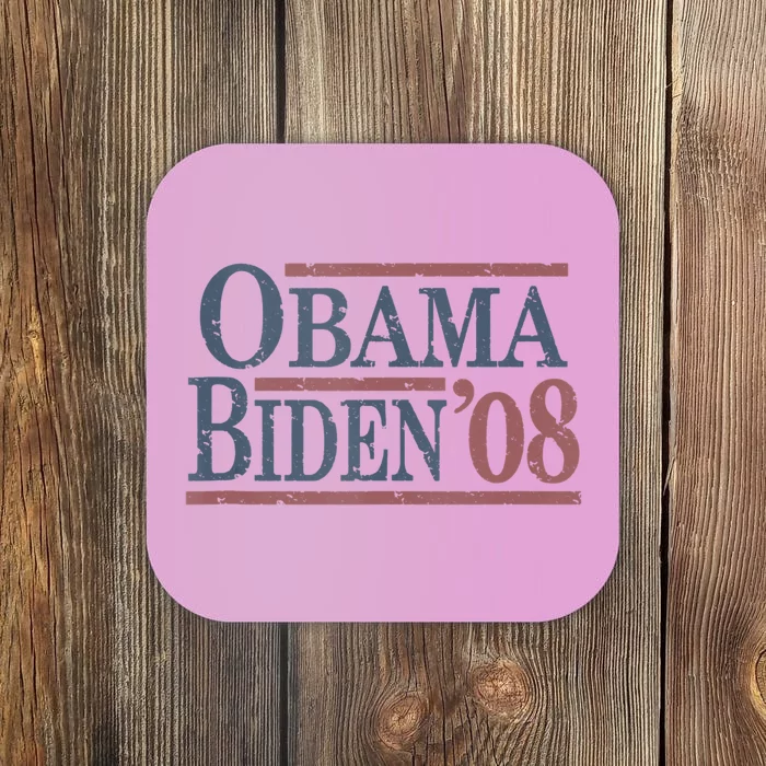 Vintage Barack Obama Joe Biden 2008 Coaster