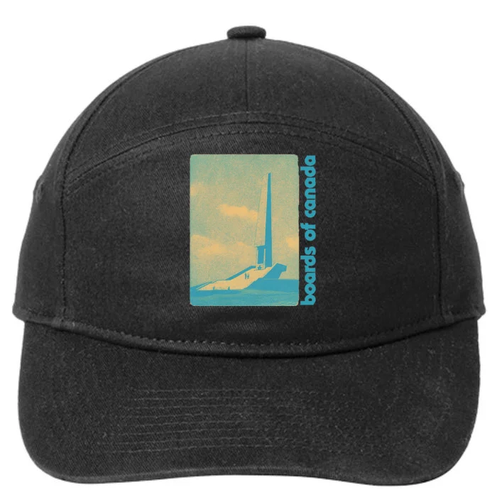 Vintage Boards Of Canada Retro Original Fan Art Design 7-Panel Snapback Hat