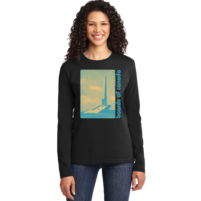 Vintage Boards Of Canada Retro Original Fan Art Design Ladies Long Sleeve Shirt