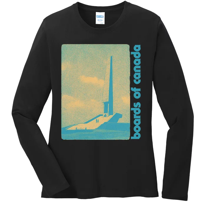 Vintage Boards Of Canada Retro Original Fan Art Design Ladies Long Sleeve Shirt