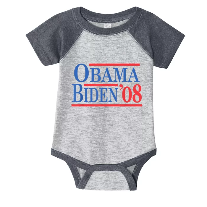 Vintage Barack Obama Joe Biden 2008 Infant Baby Jersey Bodysuit