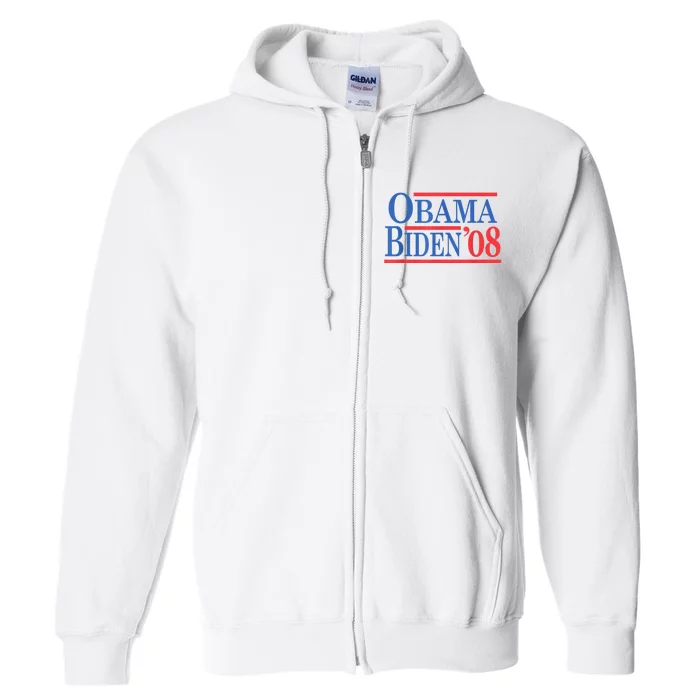 Vintage Barack Obama Joe Biden 2008 Full Zip Hoodie